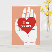 Im Yours Heartfelt Love Card Karte (Gelbe Blume)