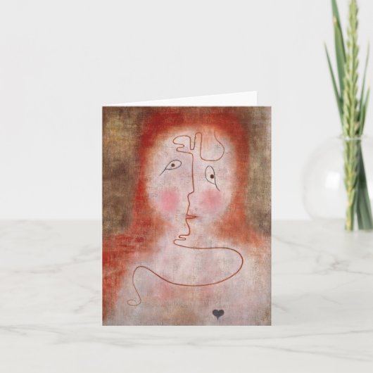 Im Zauberspiegel von Paul Klee Dankeskarte (Vorderseite)