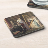 Im zeichnenden Raum (w/c auf Papier) Untersetzer (Linke Seite)