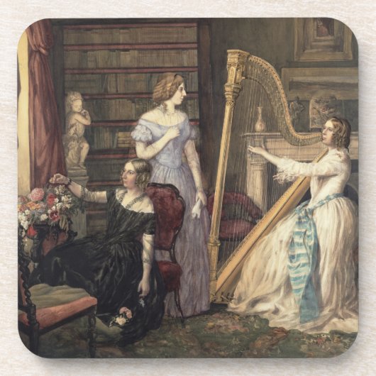 Im zeichnenden Raum (w/c auf Papier) Untersetzer (Vorderseite)