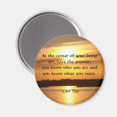 "Im Zentrum deines Seins..." Magnet (Vorderseite/Rückseite)