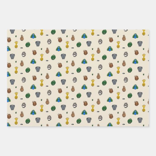 Im Zoo Geschenkpapier Set (Vorderseite 3)