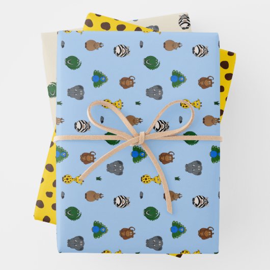 Im Zoo Geschenkpapier Set (Beispiel)