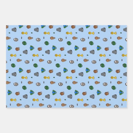 Im Zoo Geschenkpapier Set (Vorderseite)