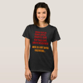 Im Zuhause Office sehe ich Menschen - Deutsch f T-Shirt (Vorne ganz)