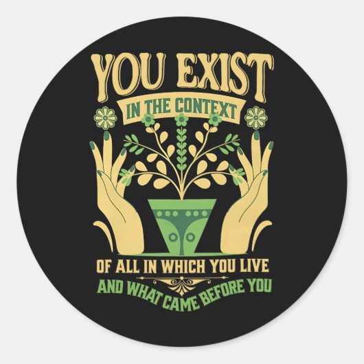 Im Zusammenhang mit der Wahl von Kamala Blue 202 Runder Aufkleber (Vorderseite)