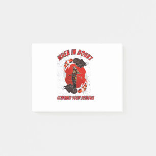 Im Zweifel erobern Sie Ihre Dämonen Post-it Klebezettel