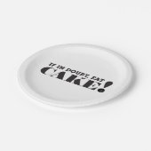 IM ZWEIFELSFALL ESSEN SIE KUCHEN! - PAPPTELLER (Schrägansicht)