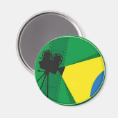 Imã Cinema Brasileiro 🇧🇷 Magnet (Vorderseite/Rückseite)