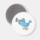 Imã de eira Twitter Bird Magnet (Vorderseite/Rückseite)
