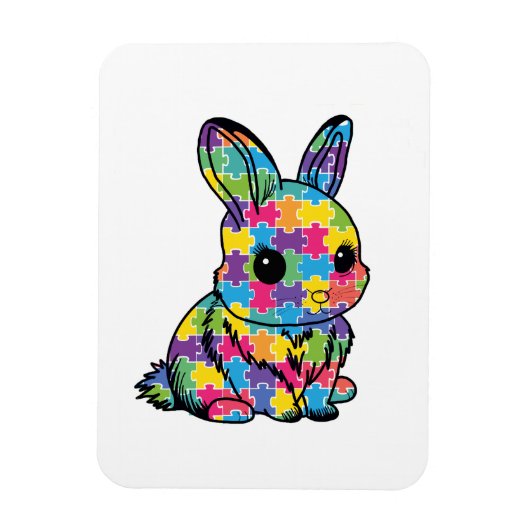 Ímã Flexível (Magnet) Quebra-Cabeça - Coelho Magnet (Vertikal)