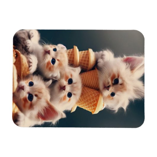 ímã gatinhos e sorvetes magnet (Horizontal)