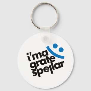 I'ma Gitter Spellar - Blau Schlüsselanhänger