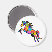 Ímã (Magnet) Quebra-Cabeça - Cavalo Magnet (Vorderseite/Rückseite)