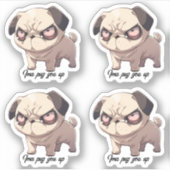 Ima Mops Sie oben Vinyl Sticker Set 4 (Vorderseite)