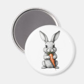 Imã Redondo Coelho da Páscoa Magnet (Vorderseite/Rückseite)