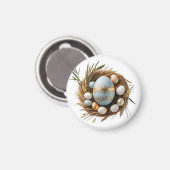Imã Redondo Luz da Páscoa Magnet (Vorderseite/Rückseite)