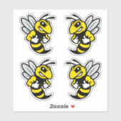 Imabee Reversed Bundle Funny Bee Aufkleber (Blatt)