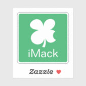 iMack lustig Glück Klee Laptop Aufkleber (Blatt)