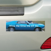 IMAG0015-1, Wine ich speisen mich 69 ich Autoaufkleber (Auf Auto)