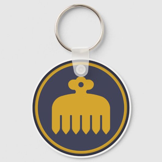 Imagawa Clan Kamon Schlüsselanhänger (Vorderseite)