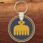 Imagawa Clan Kamon Schlüsselanhänger (Vorderseite)