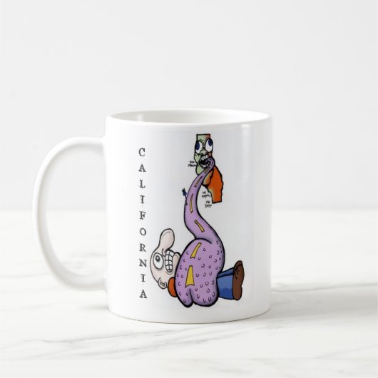 image680, JAGiii.com, KALIFORNIEN Kaffeetasse (Links)