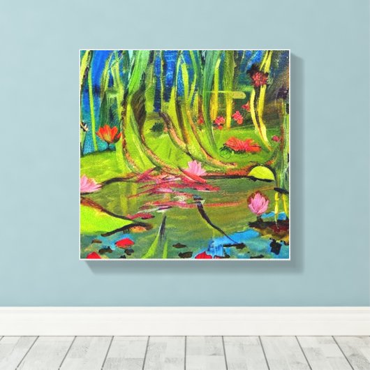 Image : A beautiful lagoon. Leinwanddruck (Insitu (Holzboden))