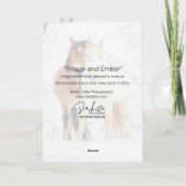 "Image and Ember" - Grußkarte Karte (Rückseite)
