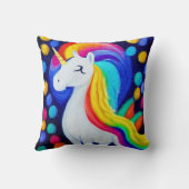  Image: colorful unicorn Kissen (Rückseite)