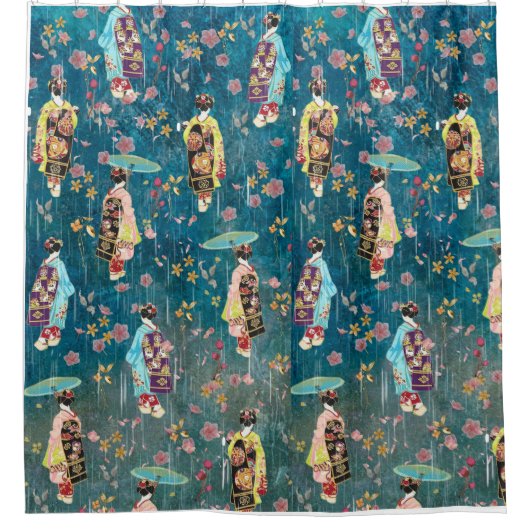 Image Geishas Duschvorhang (Vorderseite)