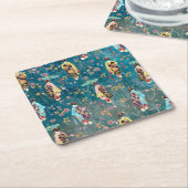 Image Geishas Rechteckiger Pappuntersetzer (angewinkelt)