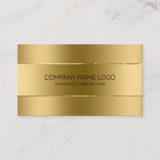 Image Metallic Gold Background Visitenkarte (Vorderseite)