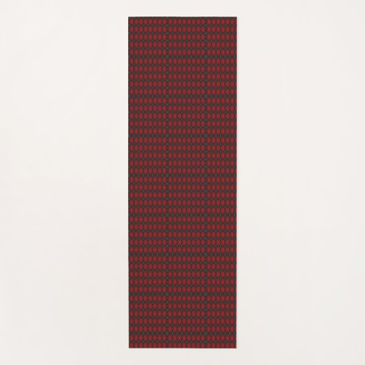 Image of a tie featuring a red and black checkered yogamatte (Vorderseite)