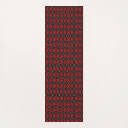 Image of a tie featuring a red and black checkered yogamatte (Rückseite)