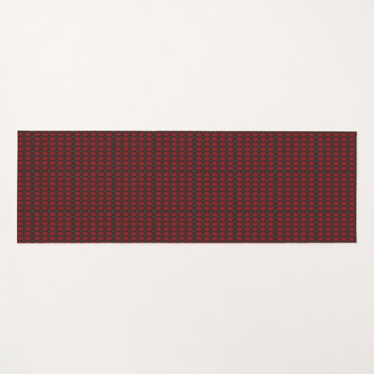 Image of a tie featuring a red and black checkered yogamatte (Vorderseite (Horizontal))