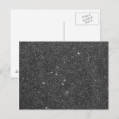 Image of Black and Grey Glitter Postkarte (Vorne/Hinten)