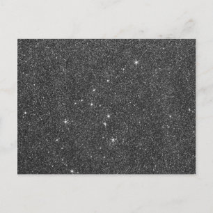 Image of Black and Grey Glitter Postkarte