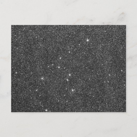 Image of Black and Grey Glitter Postkarte (Vorderseite)
