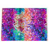 Image of disco Imitate Glitzer Große Geschenktüte (Vorderseite)