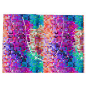 Image of disco Imitate Glitzer Große Geschenktüte (Rückseite)