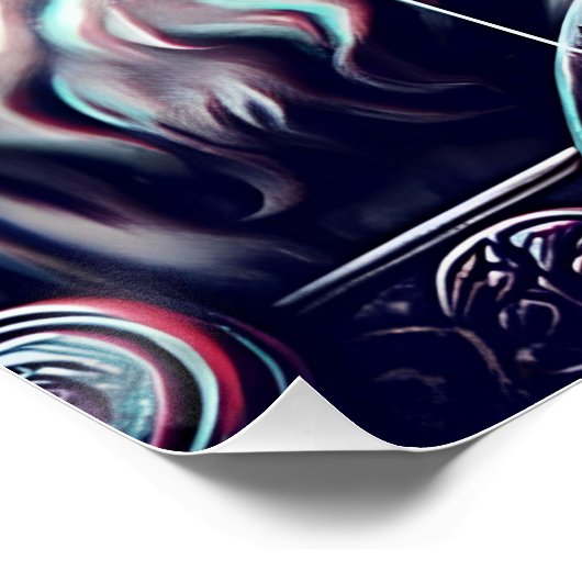 image of the gods zeus and odin togethe poster (Ecke)