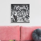 Image: People and Doodles. Leinwanddruck (Insitu (Wohnzimmer))