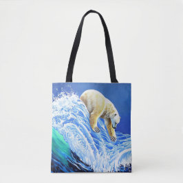 Image: Polar bear in the sea. Tasche