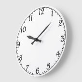 Image Schlicht Clock Face Harrington Große Wanduhr (Winkel)