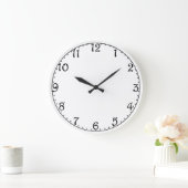 Image Schlicht Clock Face Harrington Große Wanduhr (Zuhause)
