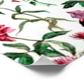 imagem de flores e passaros poster (Ecke)