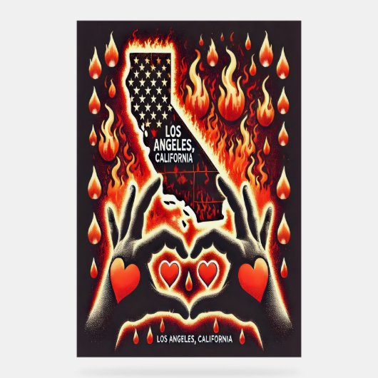 IMAGEN ALUSIVA A LA SOLIDARDAD CON LOS ANGELES C. ACRYLSCHILD (Vorderseite)