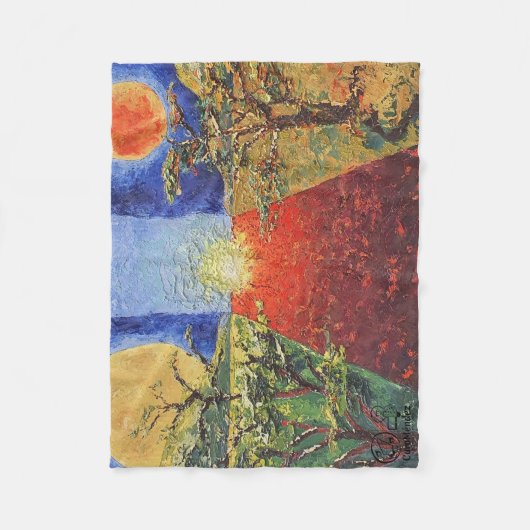 Imagen de mi obra arte La puesta del sol Fleecedecke (Vorderseite)