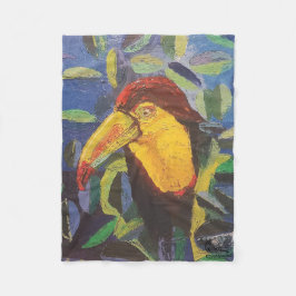 Imagen de mi obra arte Tucán Fleecedecke